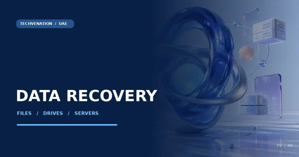 Editorial illustration of data recovery — conceptual, not a client project photo
