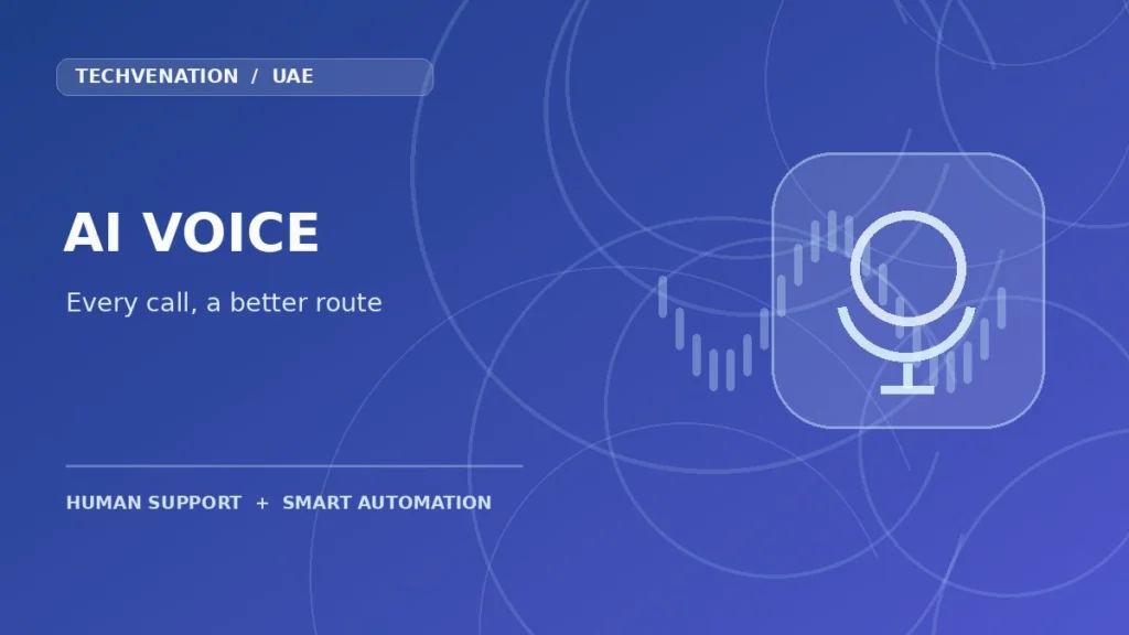Conceptual illustration for voice services in the UAE