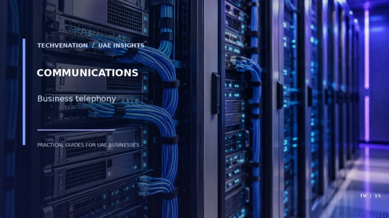 Conceptual technology illustration for telephony — Techvenation UAE